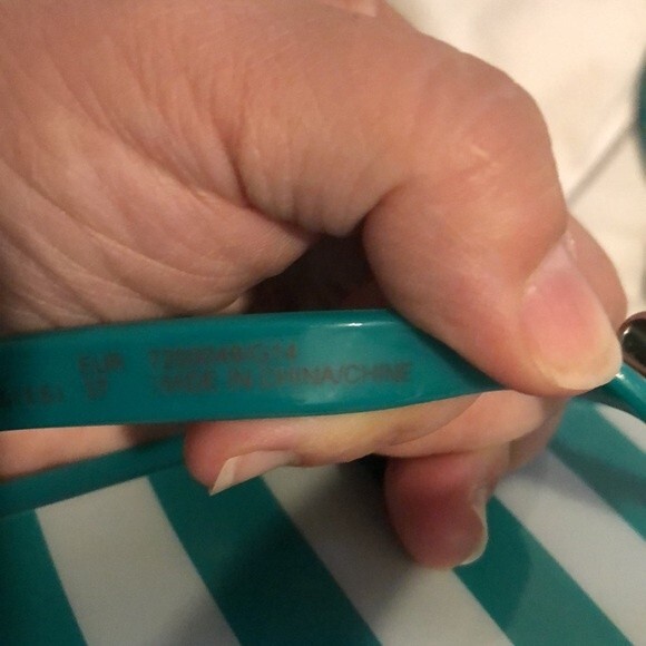 Coach Landon jelly stripped thong flip flops with bow with size 7 - Picture 4 of 7